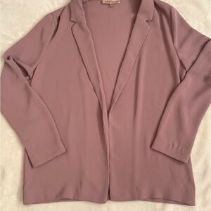 Philosophy Mauve Open-Front Blazer/Cardigan